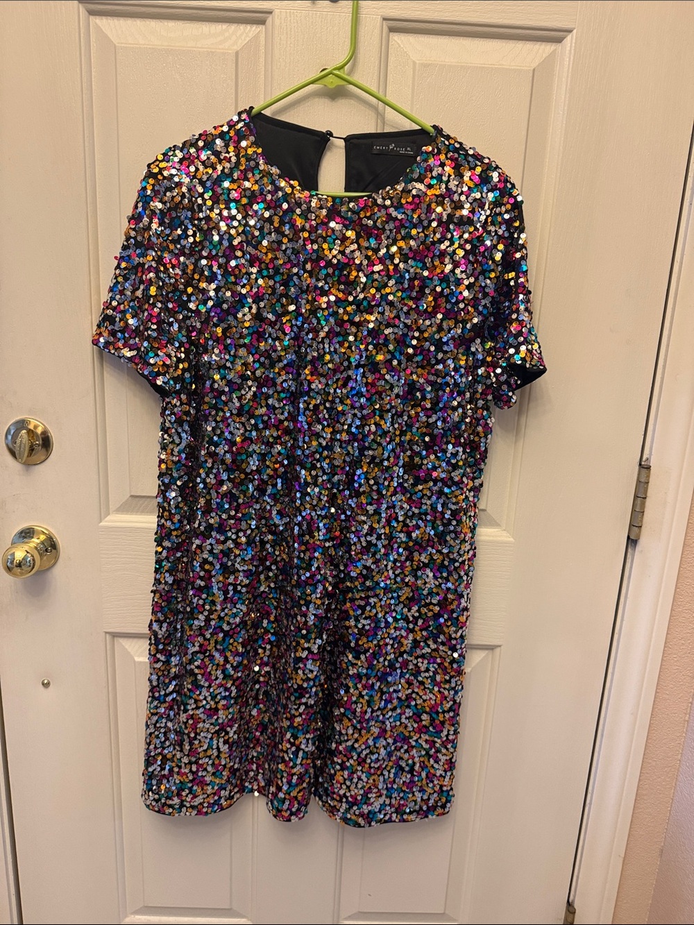 Sequin Shift Dress - Multicolor